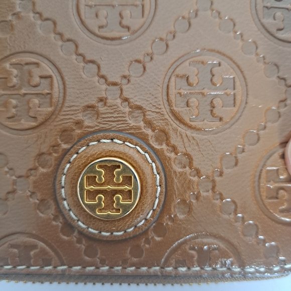 Tory Burch T Monogram Leather Bi-fold wallet Moose - Picture 6 of 7